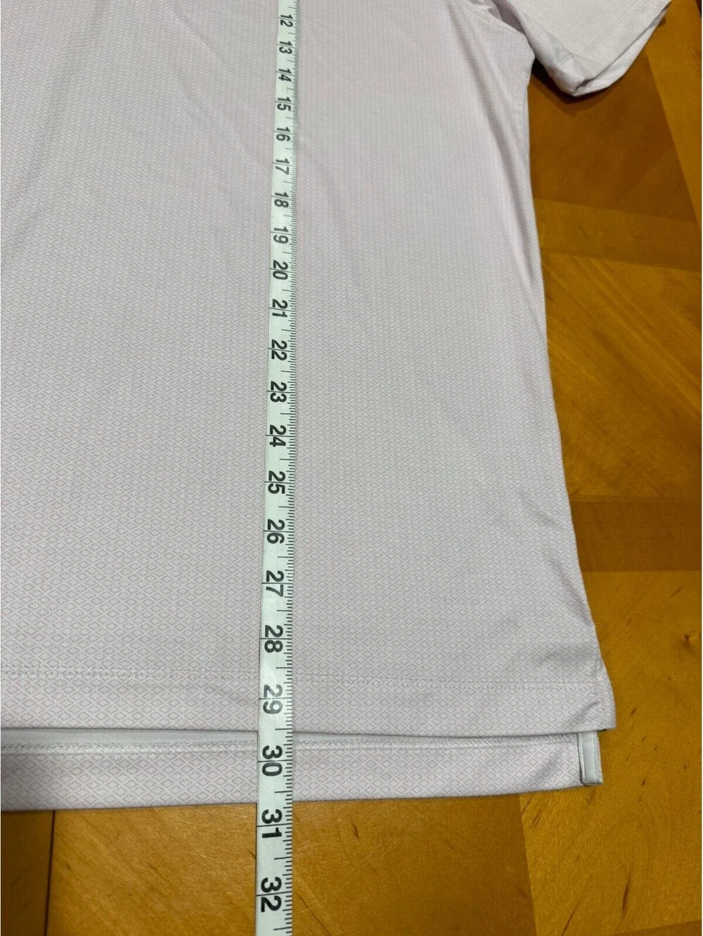 Johnnie-O Performance Polo Men’s Large Pink Geometric Golf UPF 50 Stretch